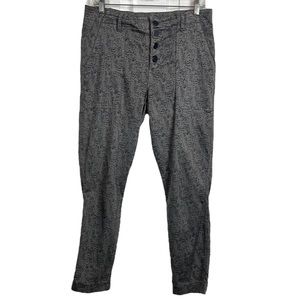 ANTHROPOLOGIE LEVEL 99 Snake Print Gray Pants Size 30